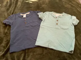 2 2T henley SS tops  - size Kids Clothing:     24 Mos & 2 & 2T