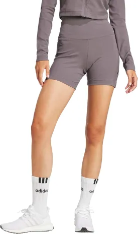adidas Women's All SZN Ribbed High-Waisted Bike Shorts