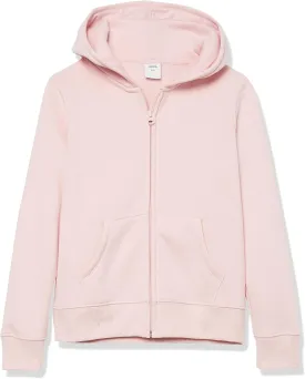 Amazon Essentials Girls and Toddlers' Fleece Zip-Up Hoodie Sweatshirt