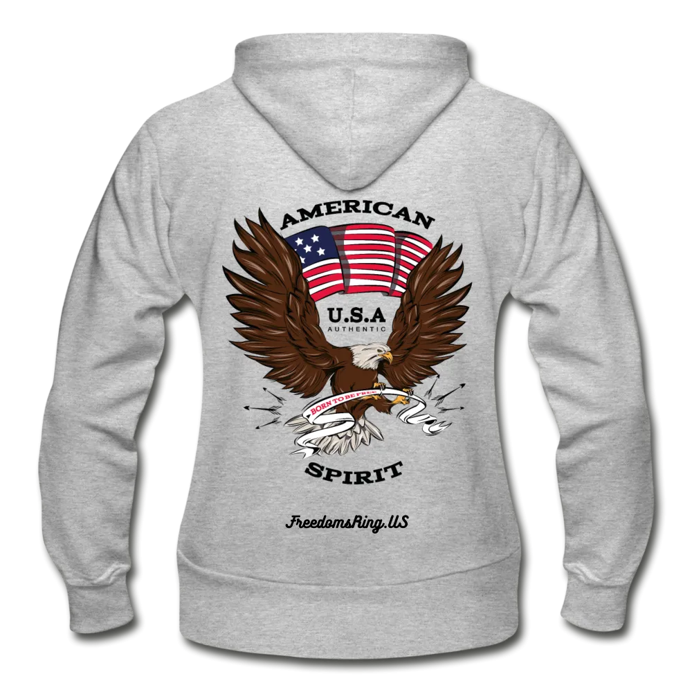 AMERICAN SPIRIT - Gildan Heavy Blend Women's Zip Hoodie