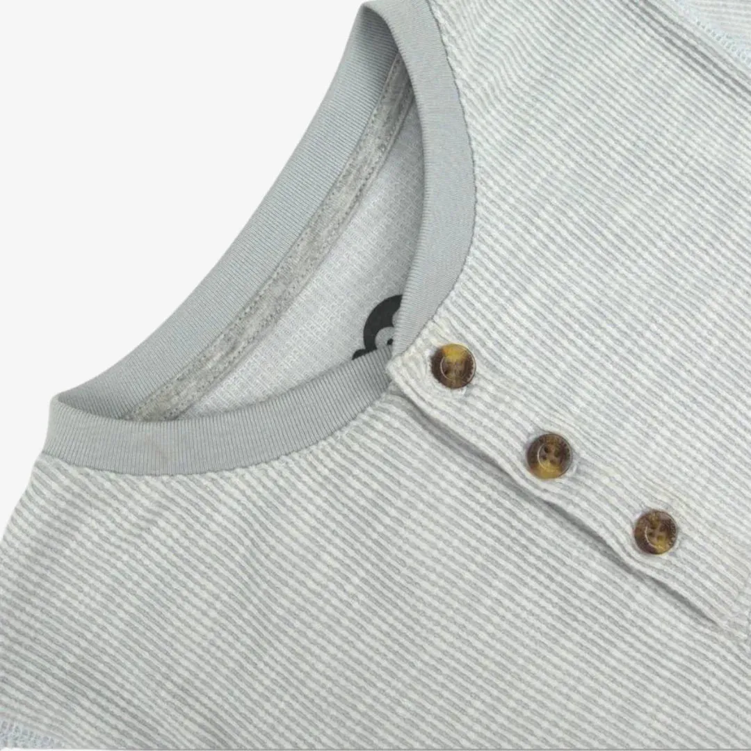 Appaman Craftsman Thermal Henley-Cool Grey