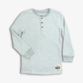 Appaman Craftsman Thermal Henley-Cool Grey