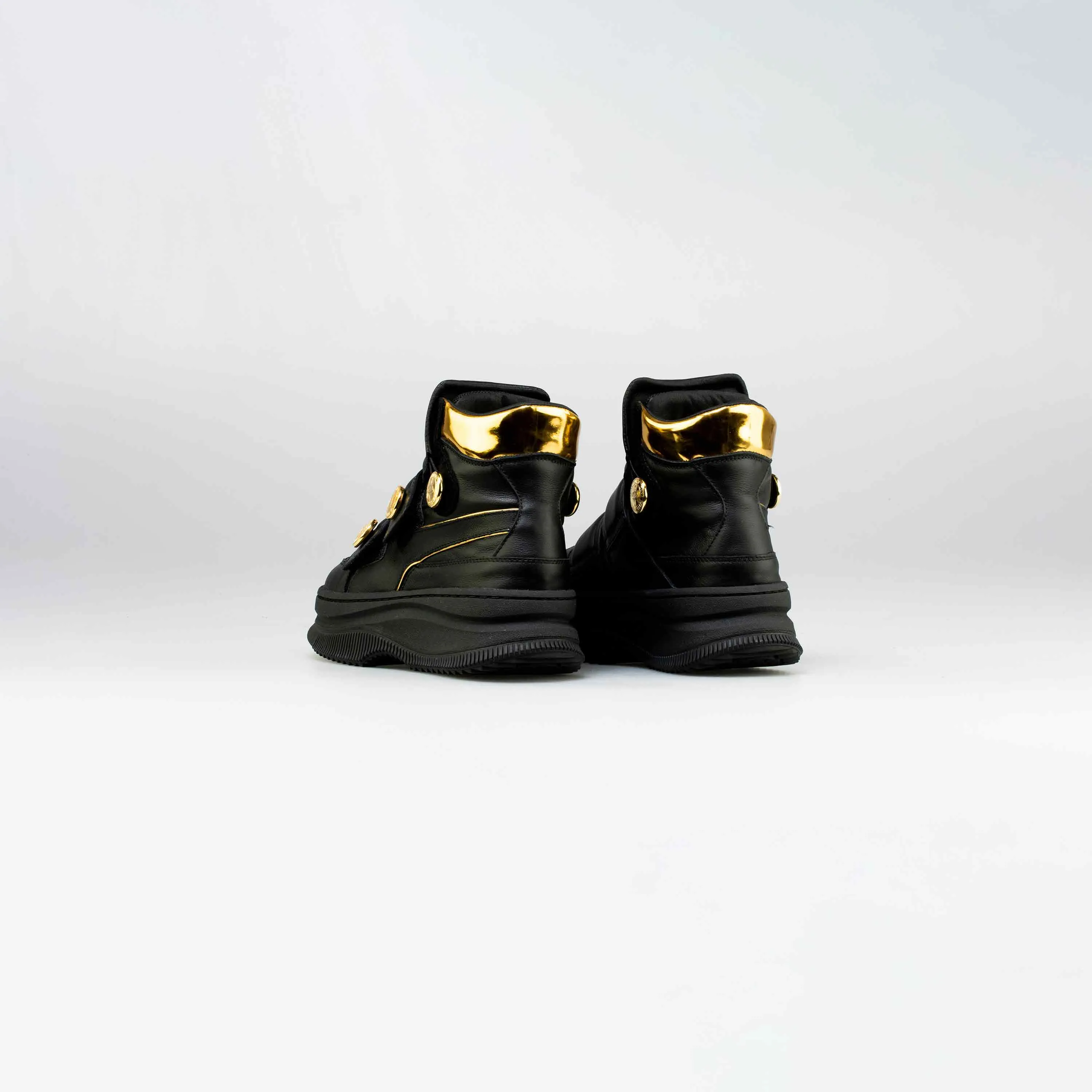 Balmain X Puma Deva Straps Womens Lifestyle Shoe - Black/Gold