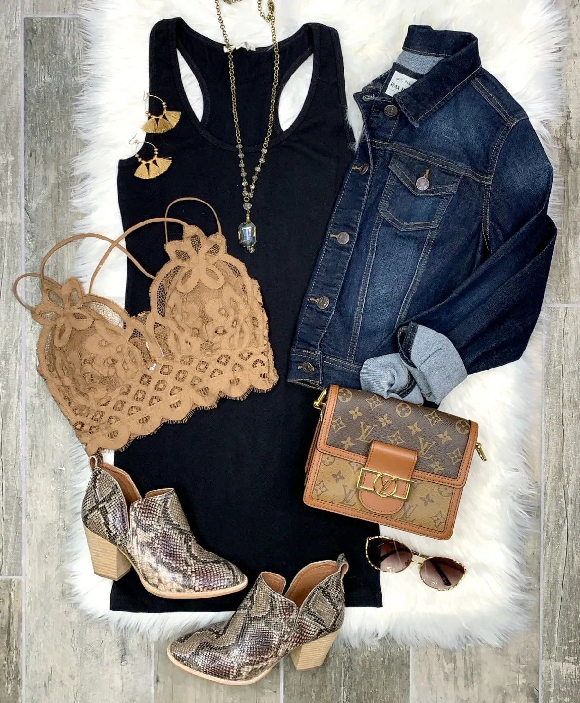 Basic Tank Dress: Black