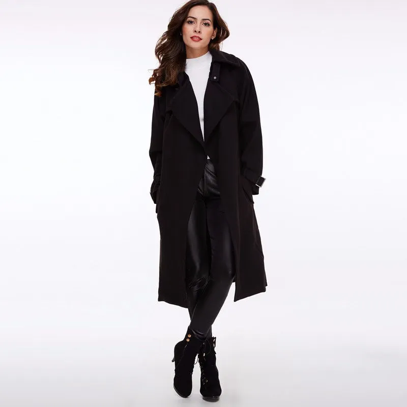 Belted Trench Coat Of Cotton