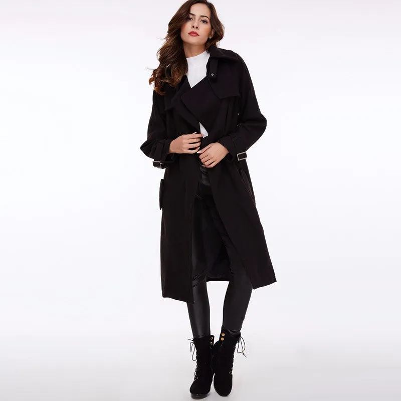 Belted Trench Coat Of Cotton