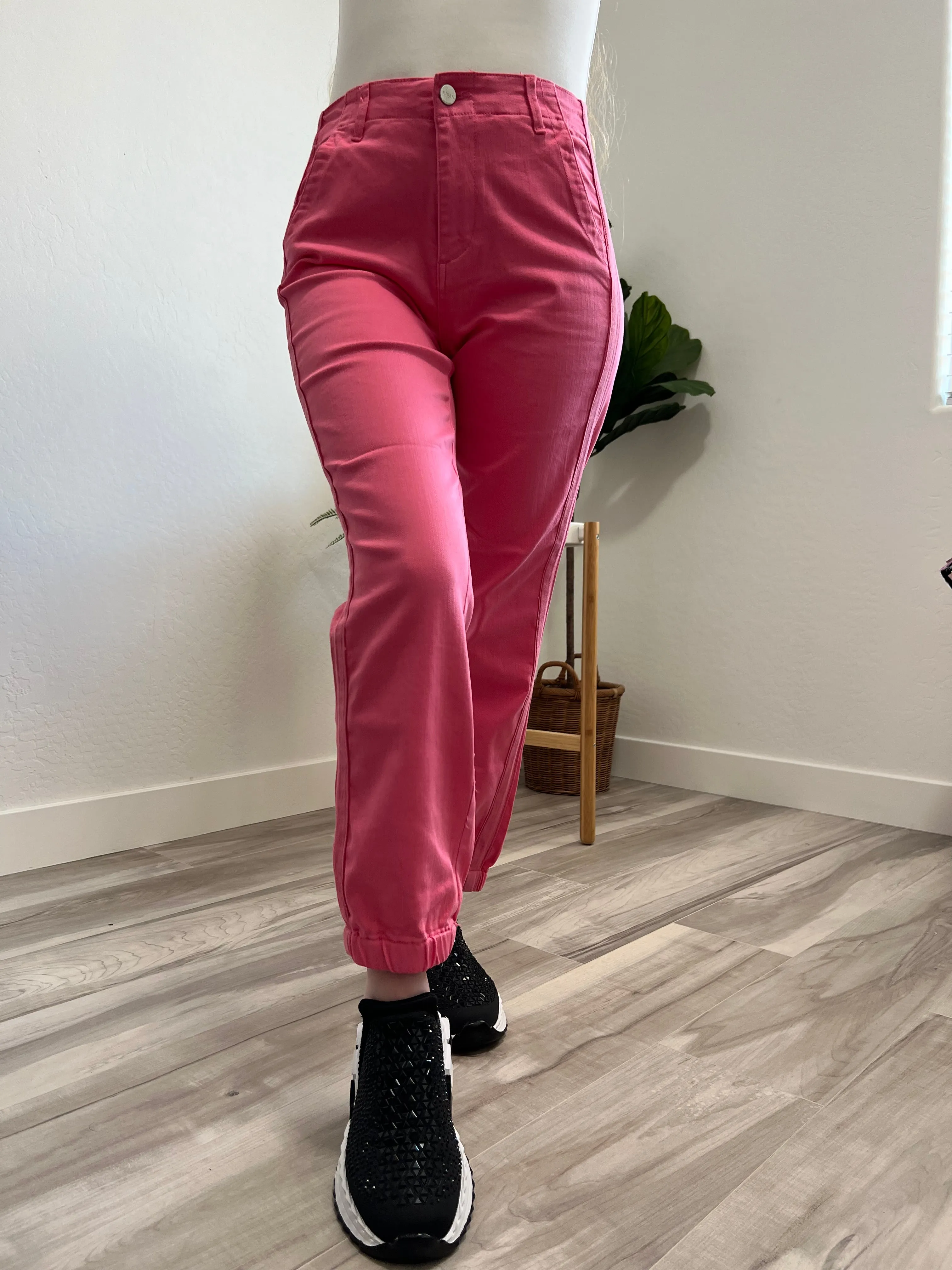 Blush Bloom Jogger Jeans