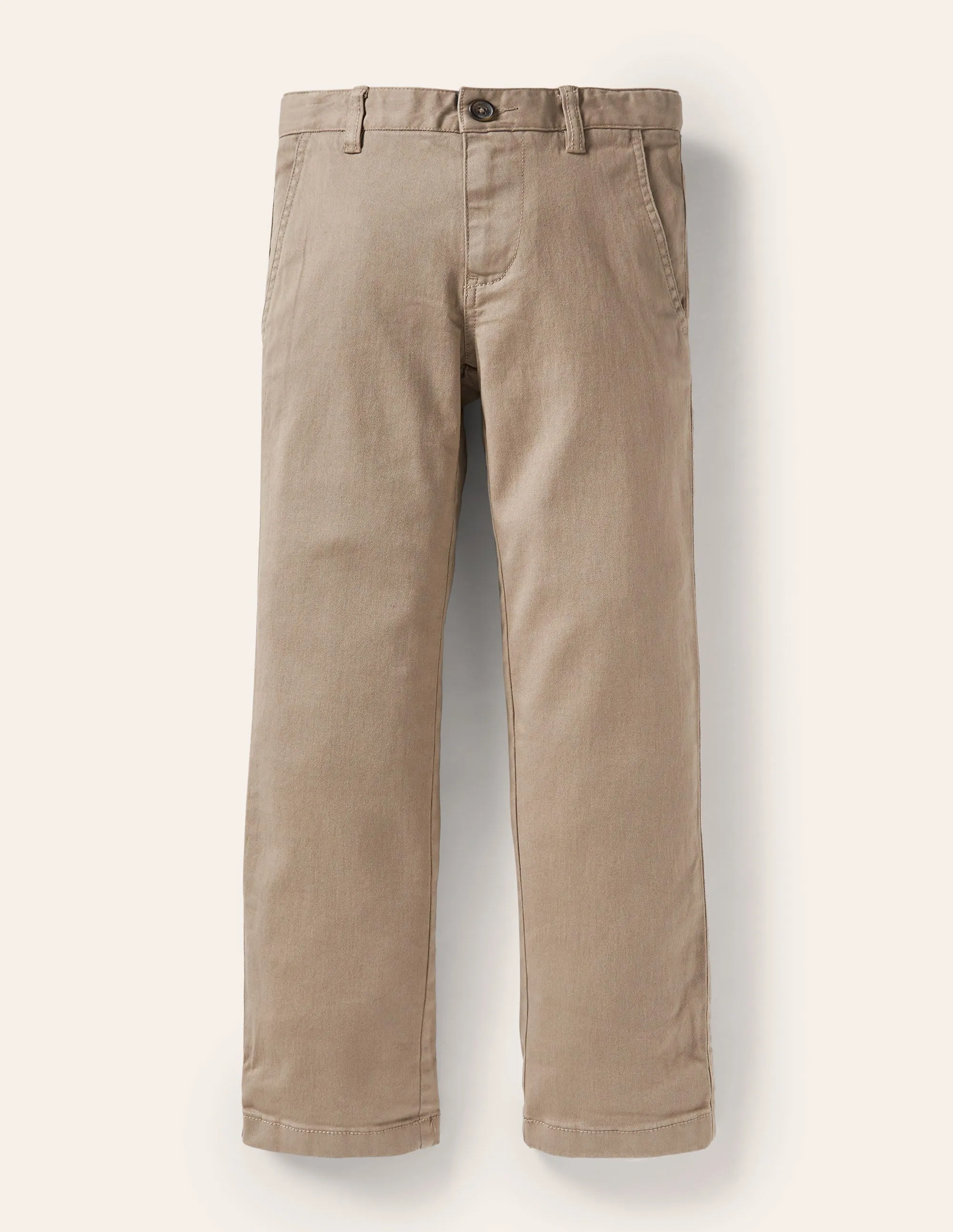 Chino Stretch Trousers-Nutty Brown