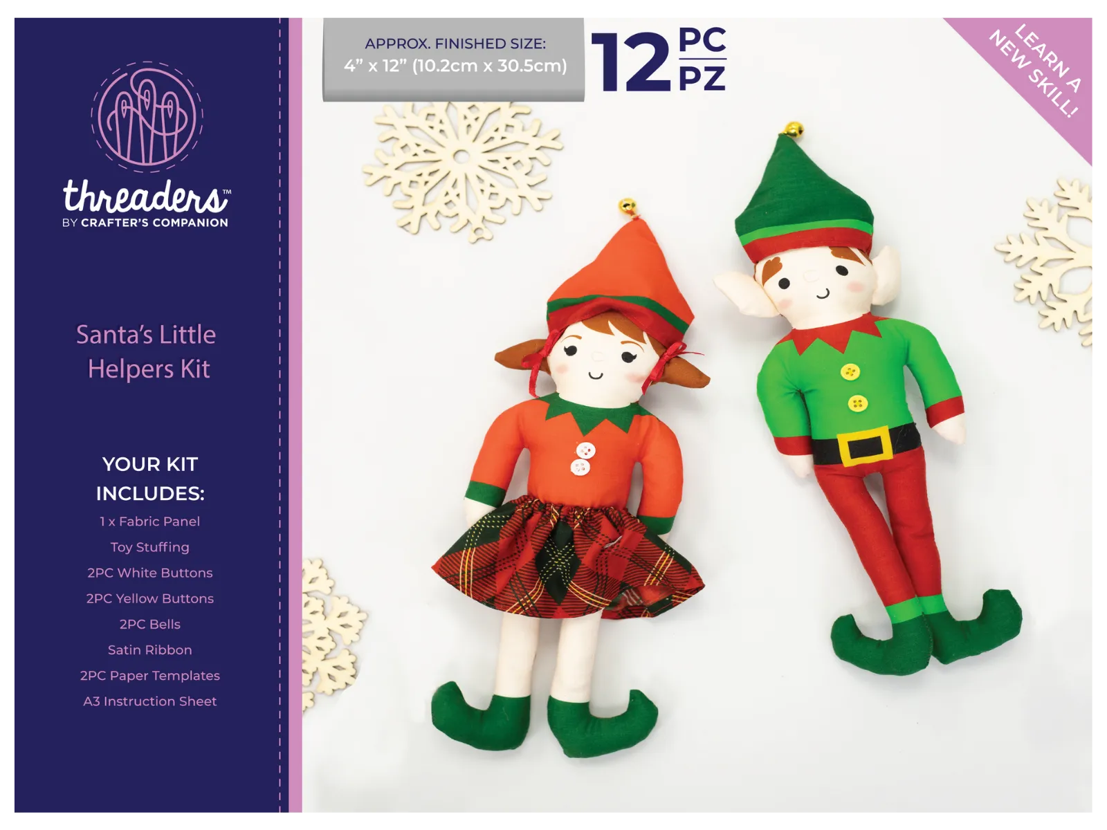 Christmas Character Fabric Panel Bundle - Threaders