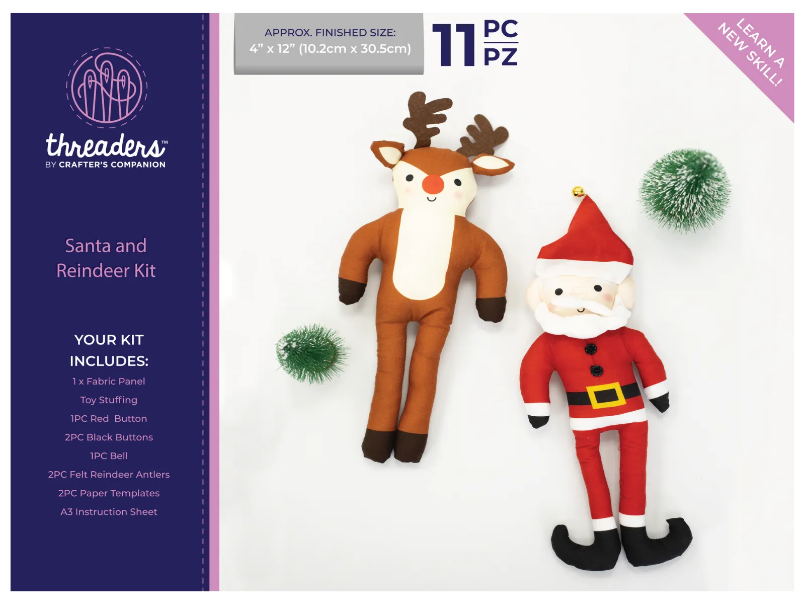 Christmas Character Fabric Panel Bundle - Threaders