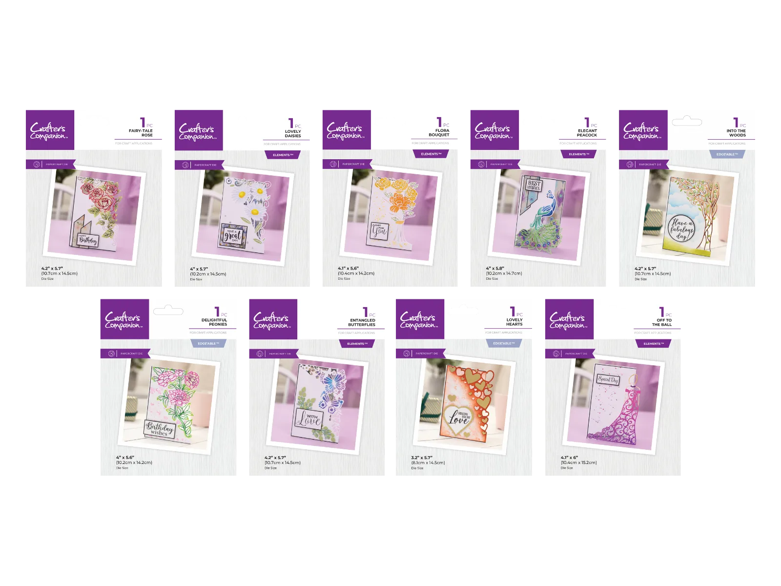 Crafter's Companion Corner Edge'ables Collection