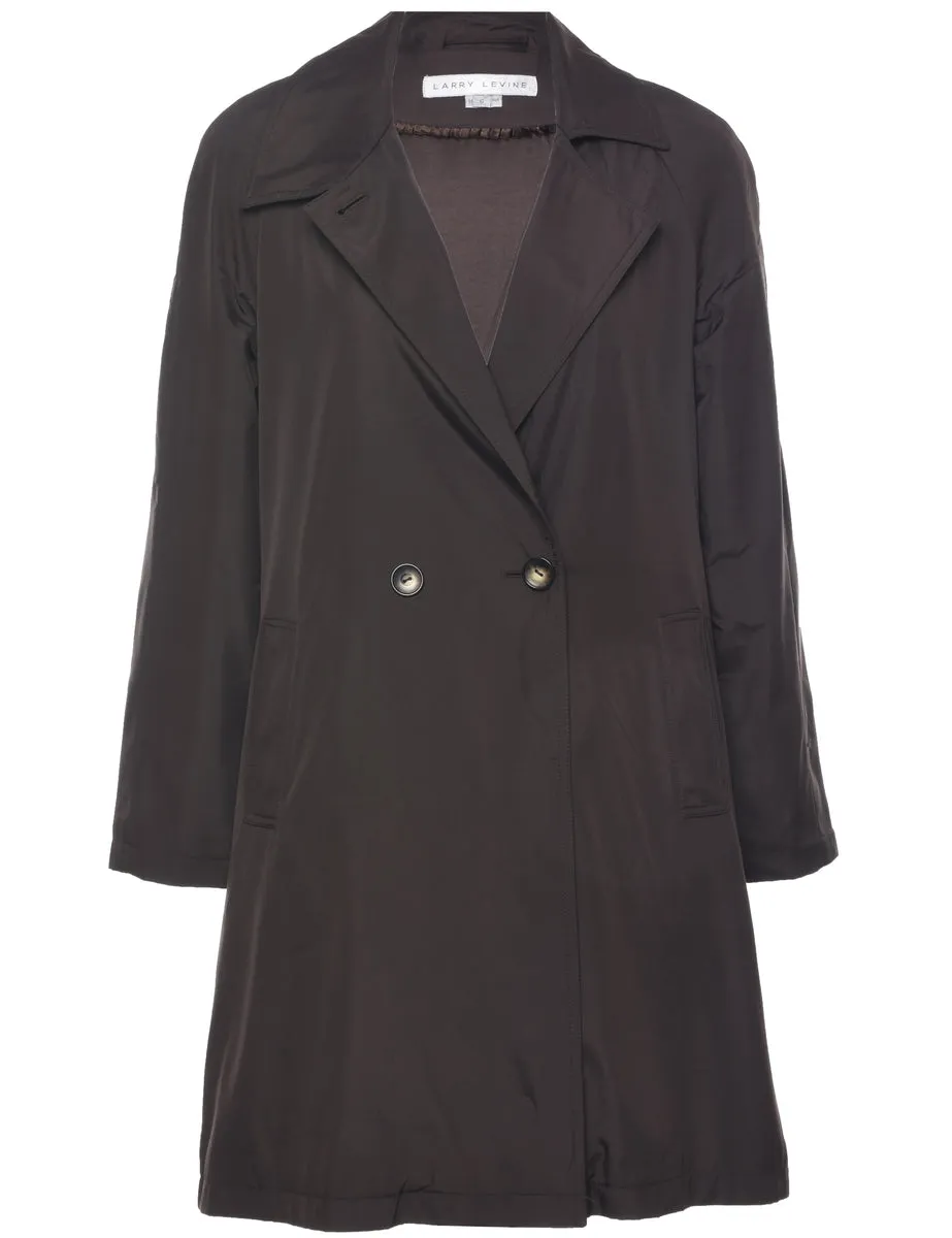 Dark Brown Trench Coat - L