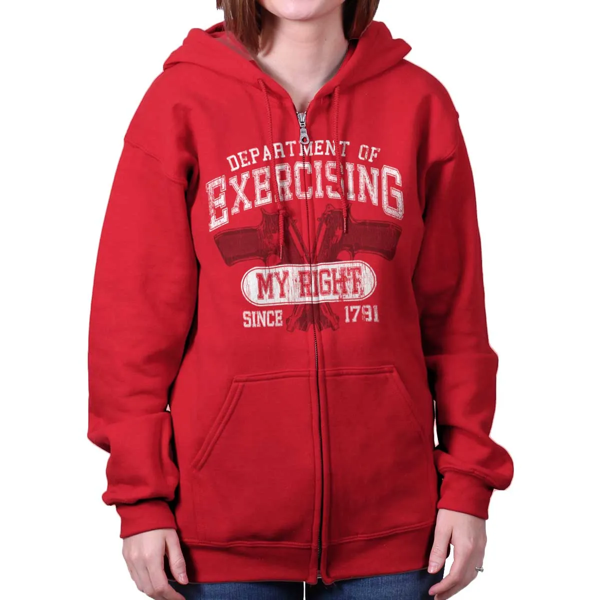 Department of Exercising My Right Zip Hoodie