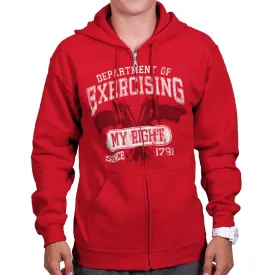 Department of Exercising My Right Zip Hoodie