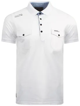Dissident Zenith cotton white polo shirt