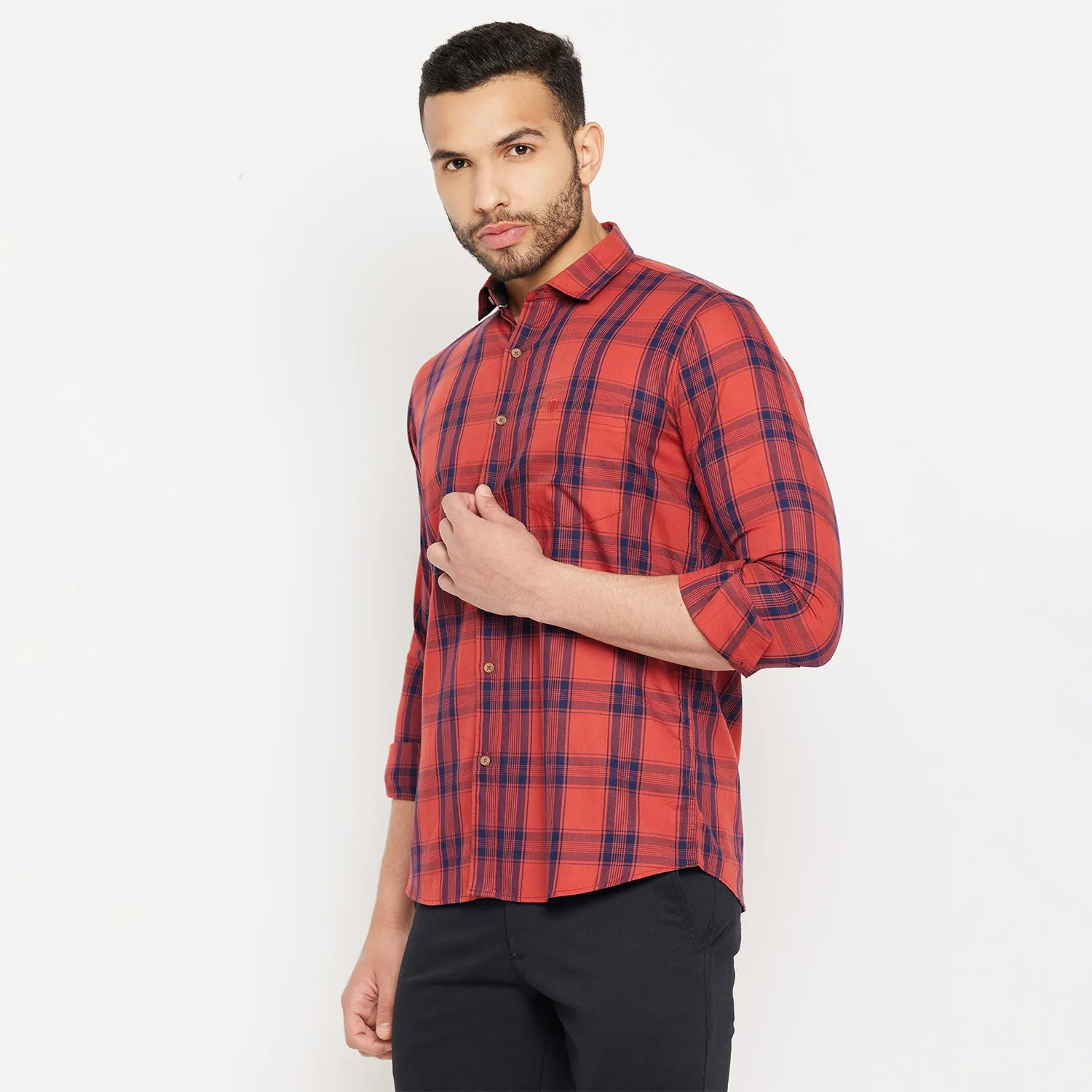 Duke Stardust Men Full Sleeve Cotton Shirt (SD8CKTFQ)