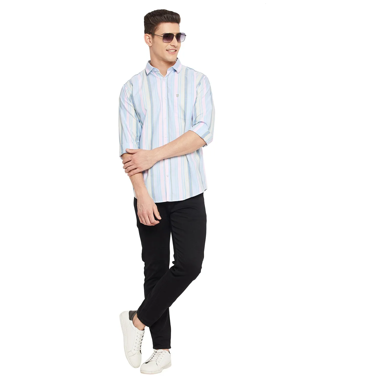 Duke Stardust Men Full Sleeve Cotton Shirt (SDO5STB)