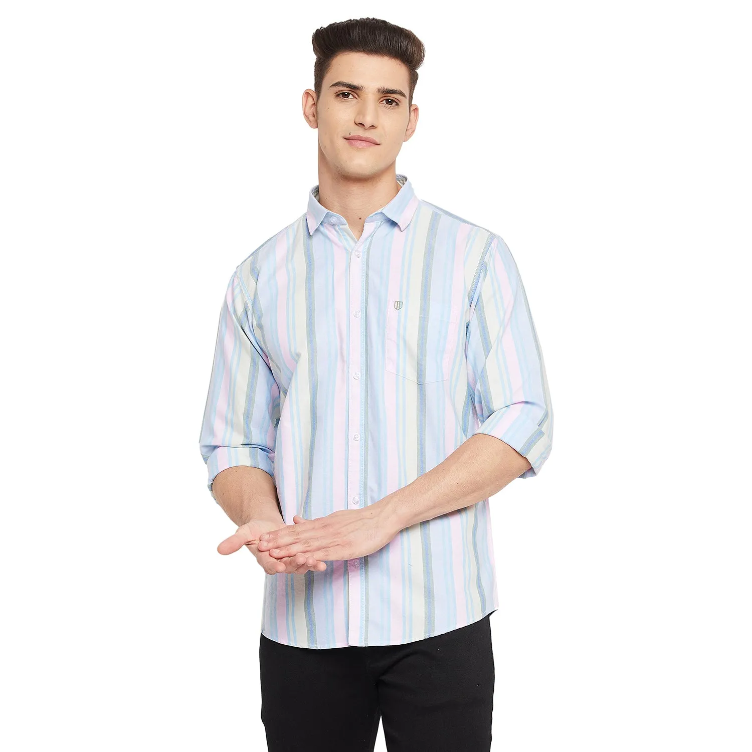 Duke Stardust Men Full Sleeve Cotton Shirt (SDO5STB)