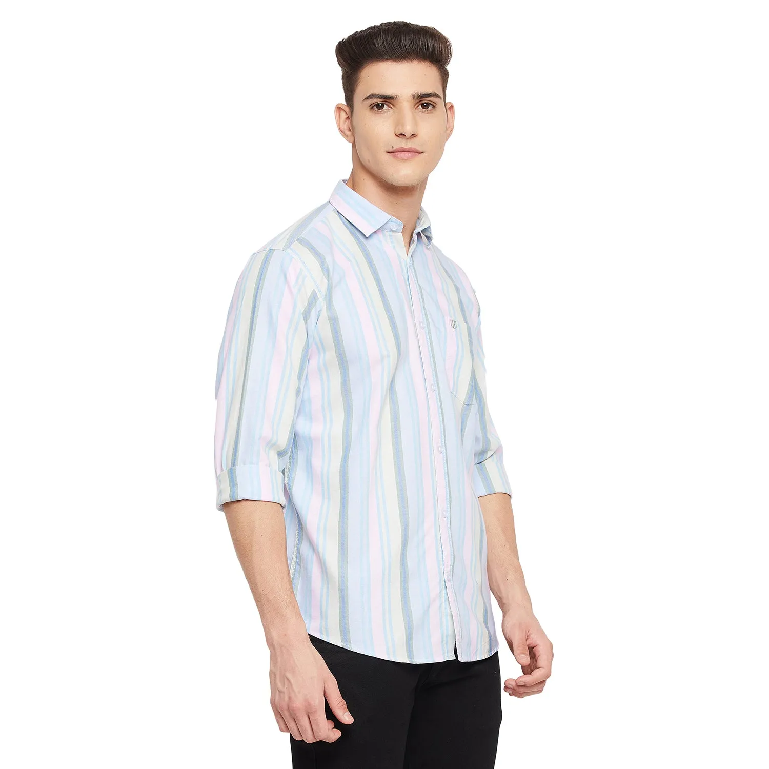 Duke Stardust Men Full Sleeve Cotton Shirt (SDO5STB)