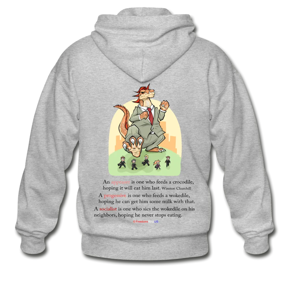 FEEDING THE WOKEDILE - Gildan Heavy Blend Adult Zip Hoodie