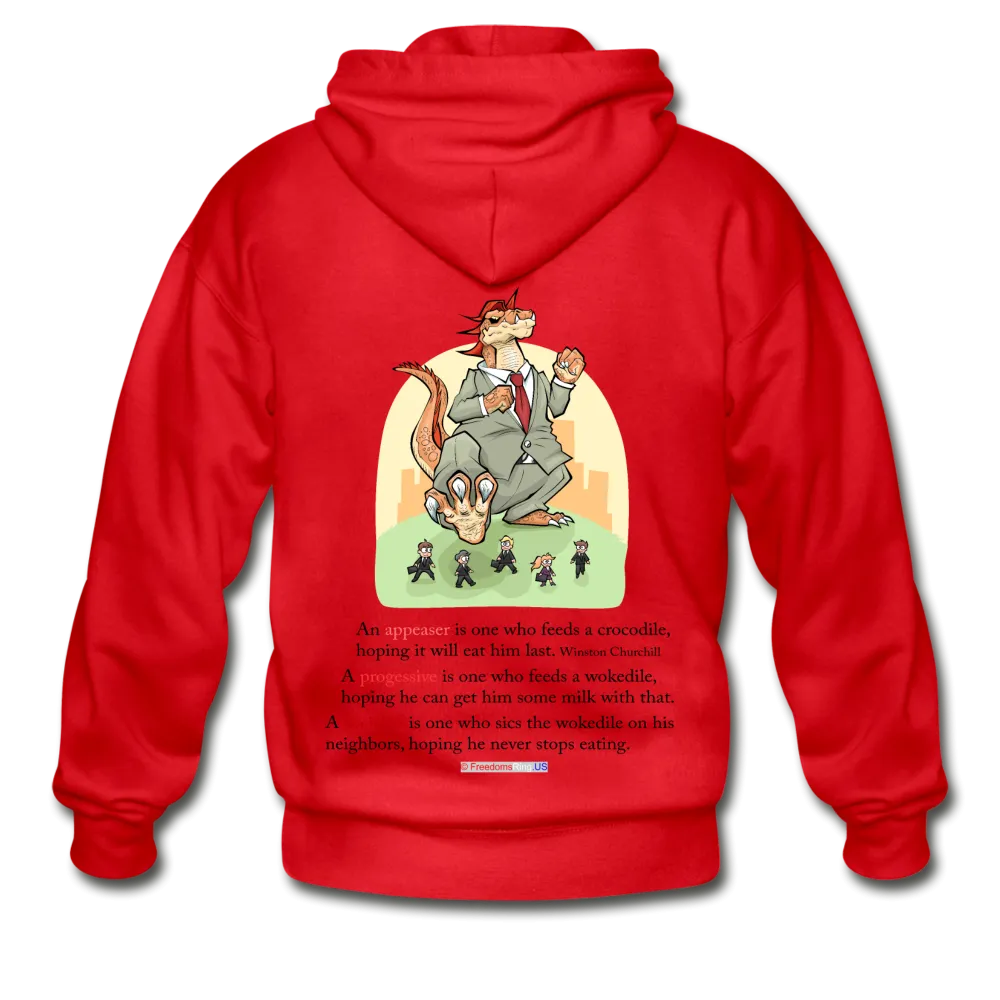 FEEDING THE WOKEDILE - Gildan Heavy Blend Adult Zip Hoodie