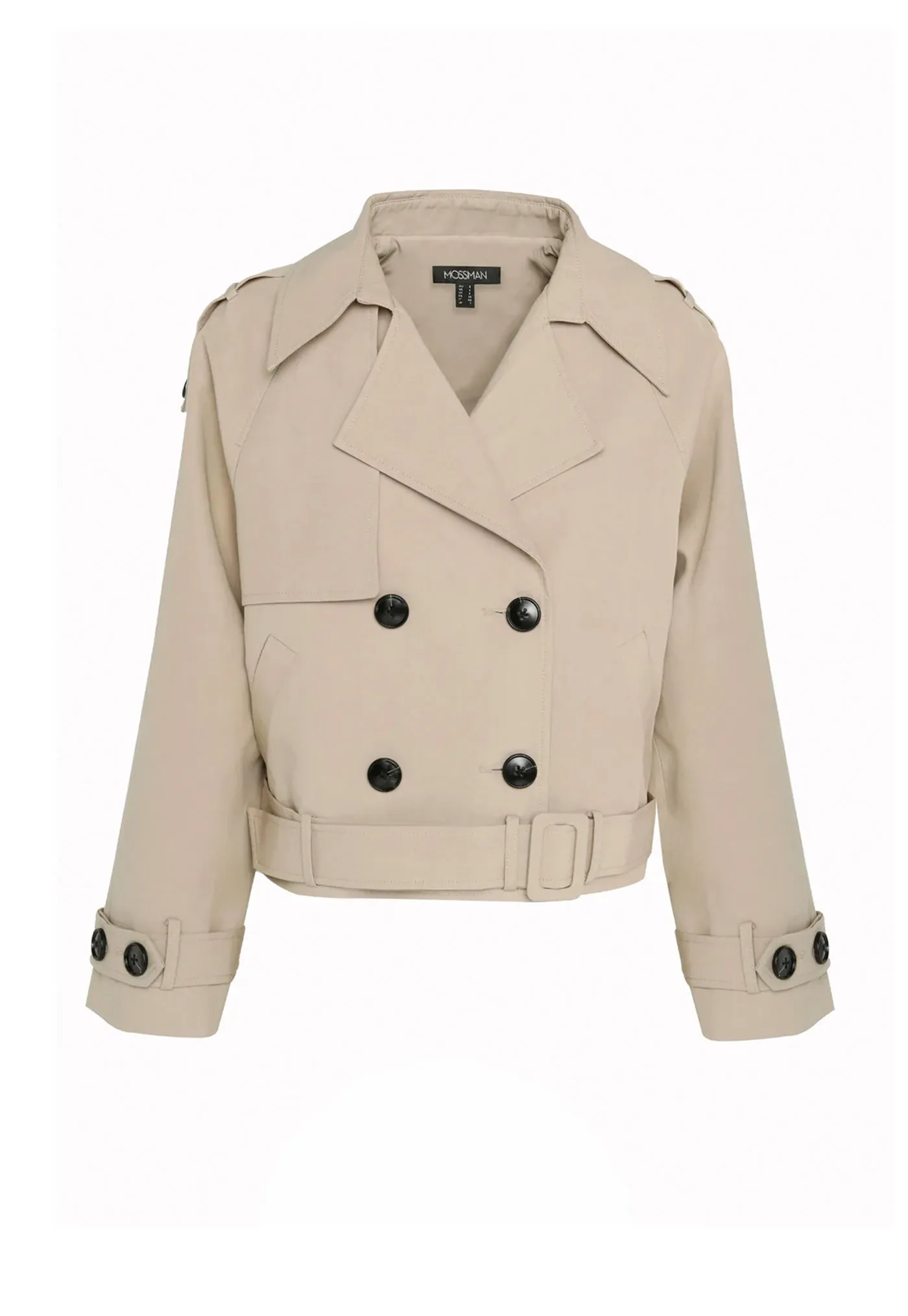 Franklin Cropped Trench - Natural