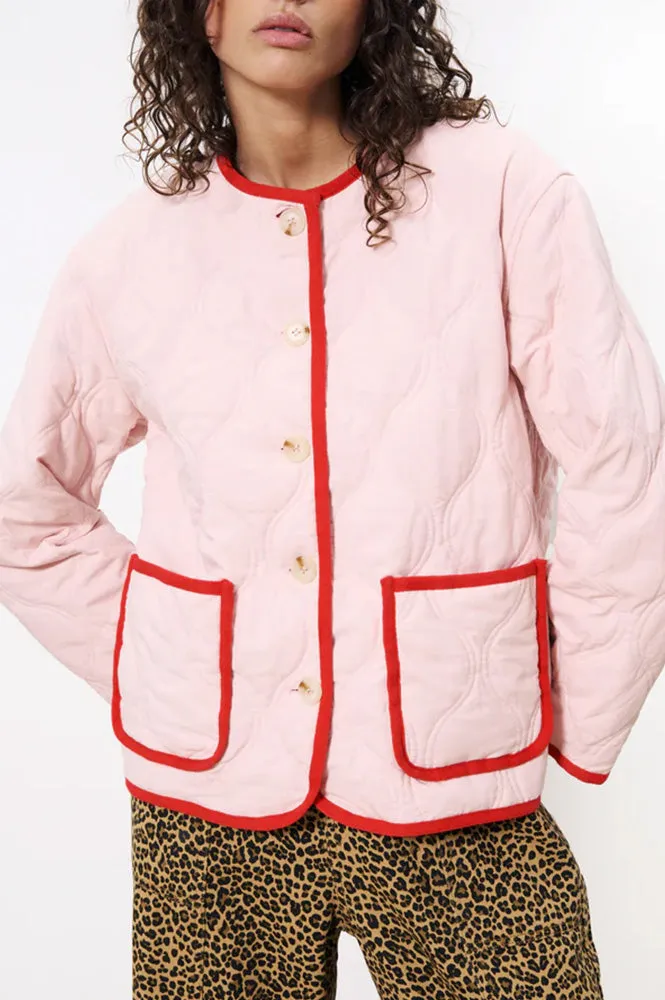 FRNCH Alezia Rouge Quilted Jacket