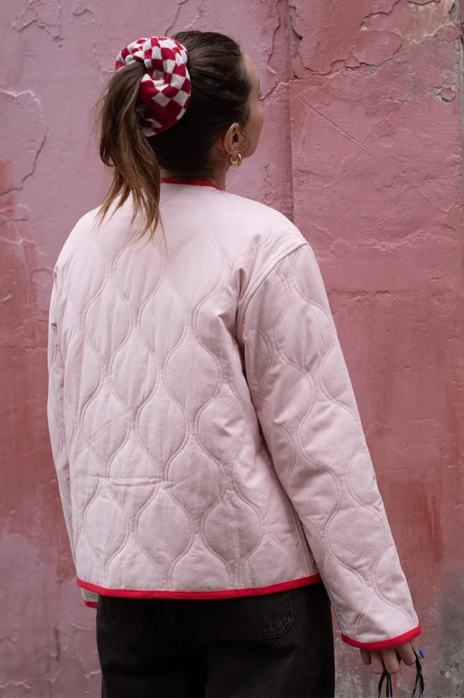 FRNCH Alezia Rouge Quilted Jacket