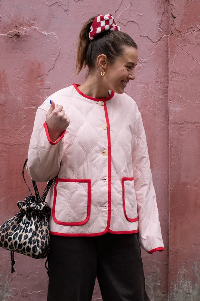 FRNCH Alezia Rouge Quilted Jacket