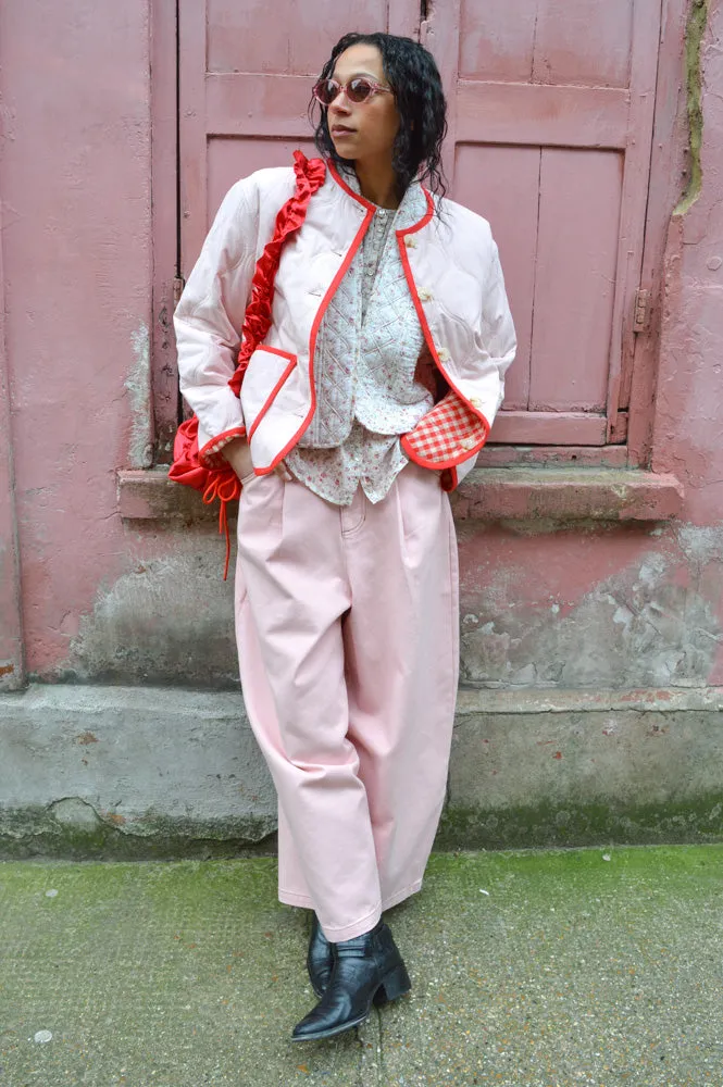 FRNCH Alezia Rouge Quilted Jacket