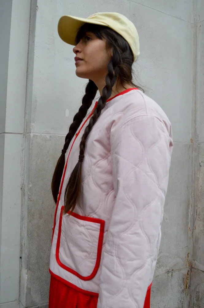 FRNCH Alezia Rouge Quilted Jacket