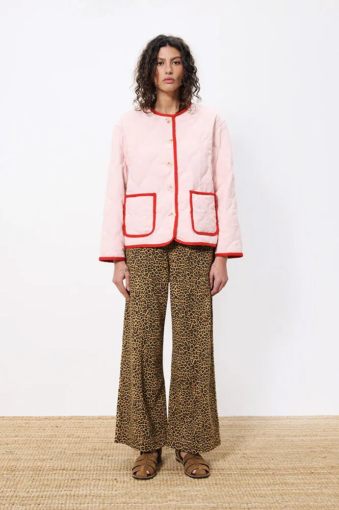 FRNCH Alezia Rouge Quilted Jacket