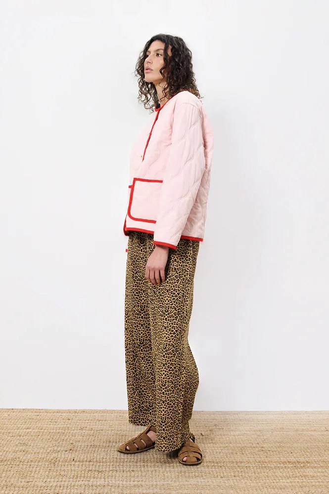 FRNCH Alezia Rouge Quilted Jacket