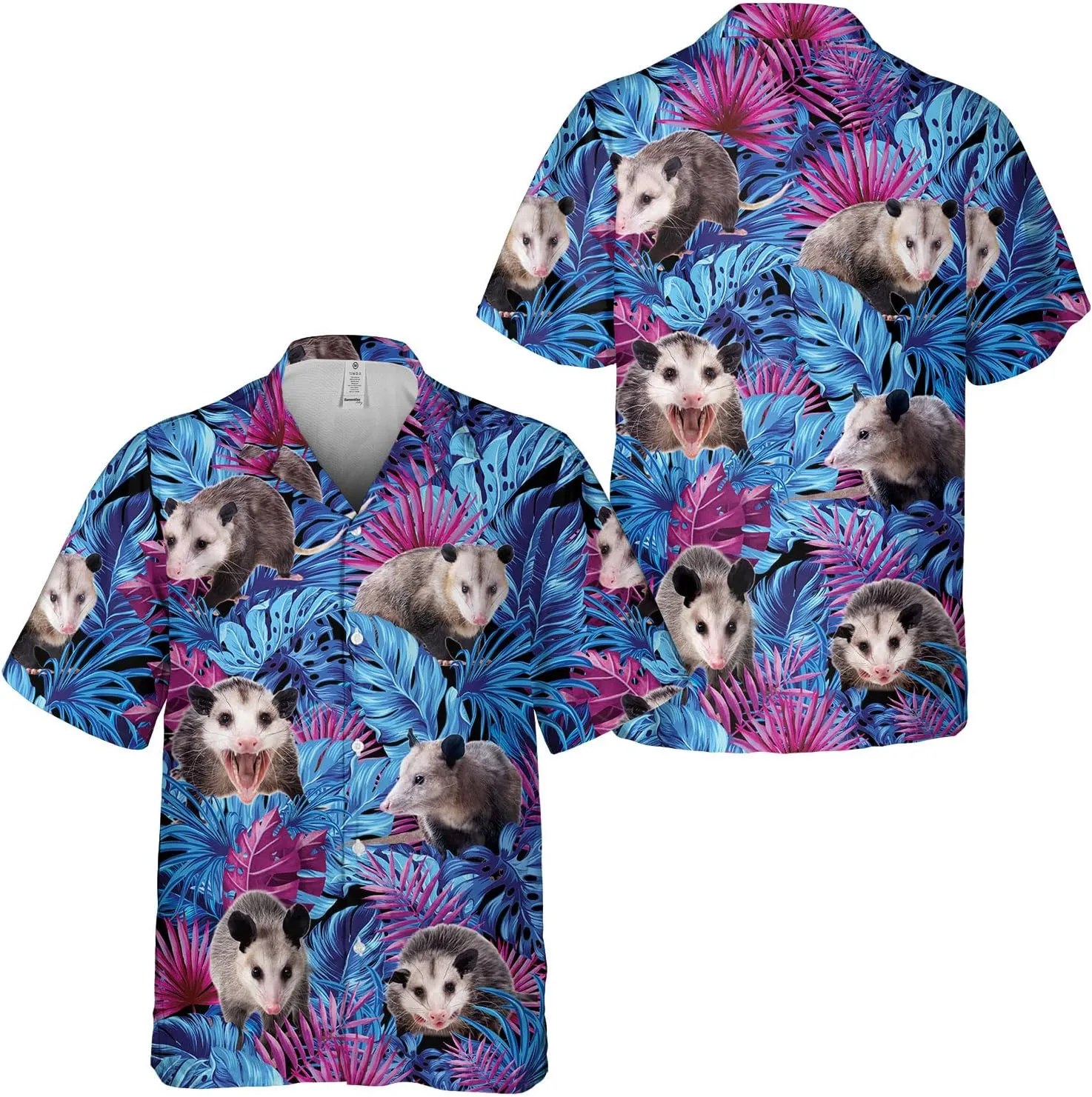 Funny Superheroes Eyes Casual Button Down Short Sleeve Holiday Summer Beach Hawaiian Shirt