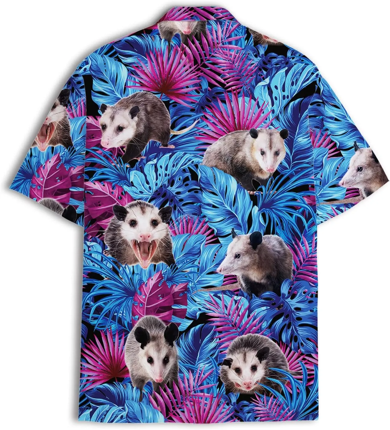 Funny Superheroes Eyes Casual Button Down Short Sleeve Holiday Summer Beach Hawaiian Shirt