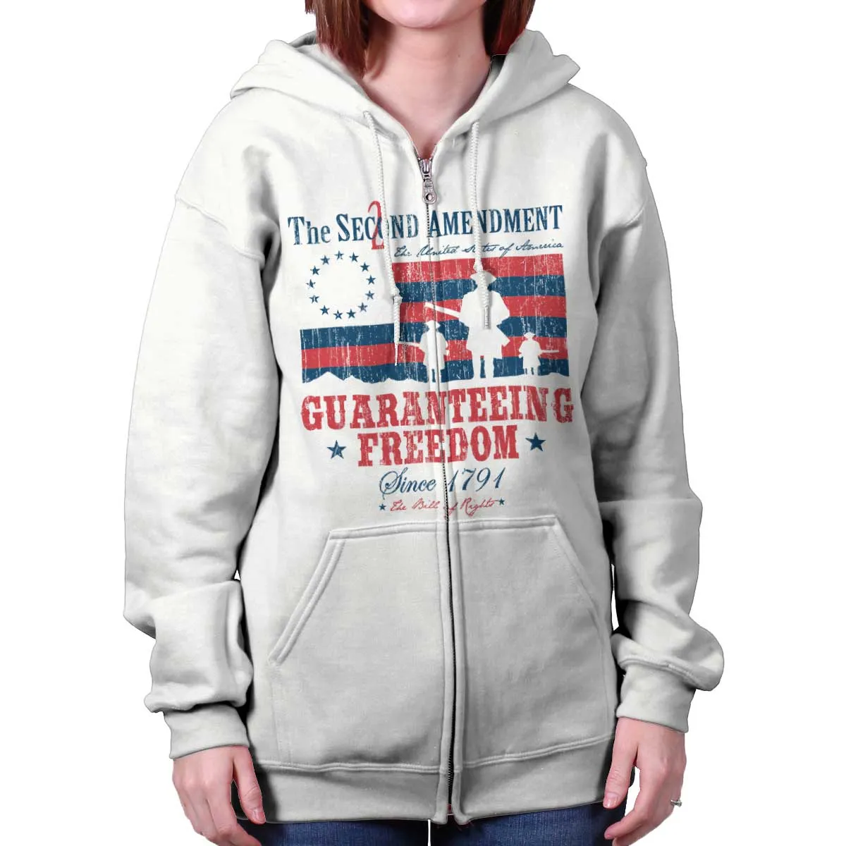 Guaranteeing Freedom Zip Hoodie
