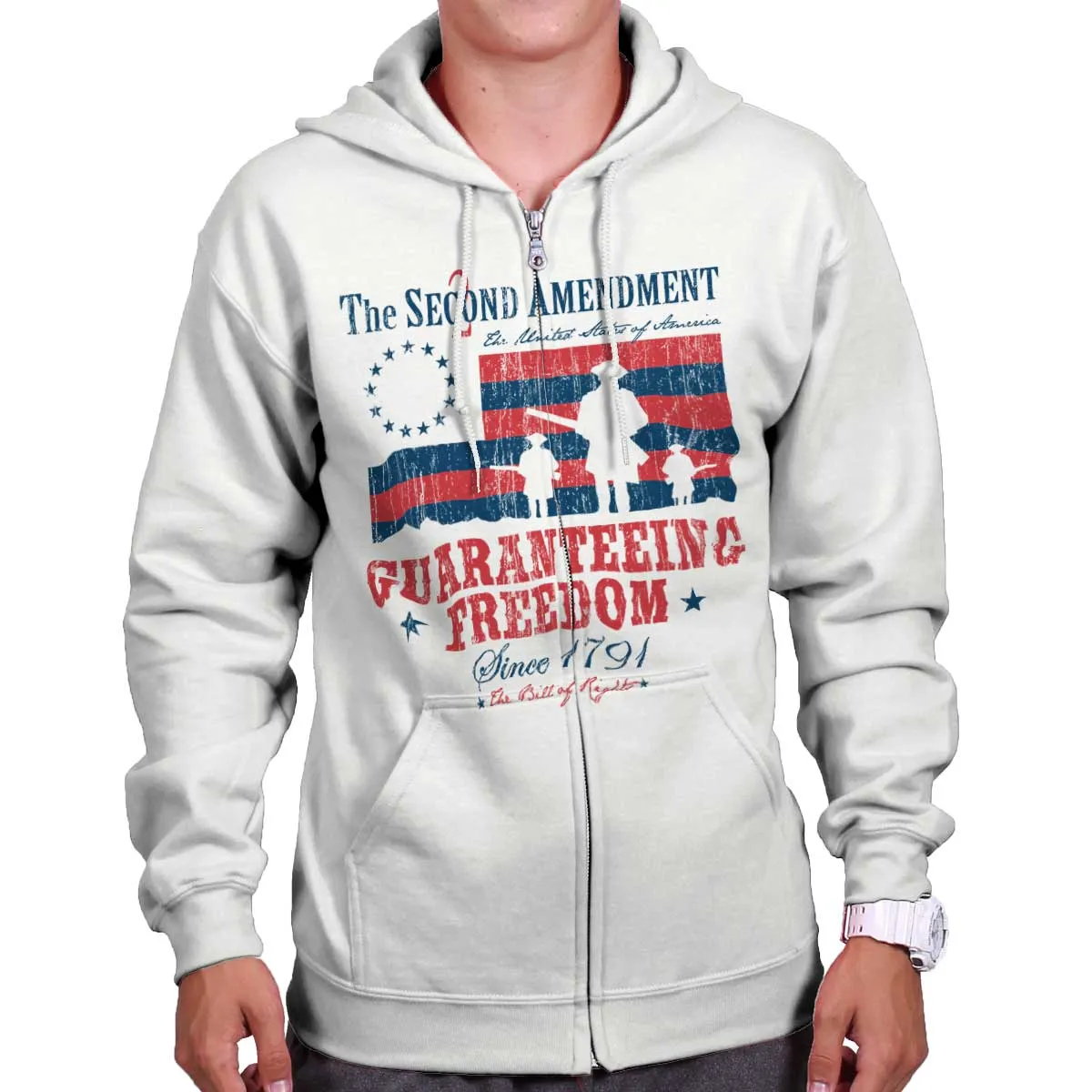 Guaranteeing Freedom Zip Hoodie