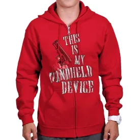 Handheld Device Zip Hoodie