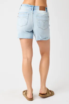 Judy Blue High Waist Destroy Back Shorts 15279