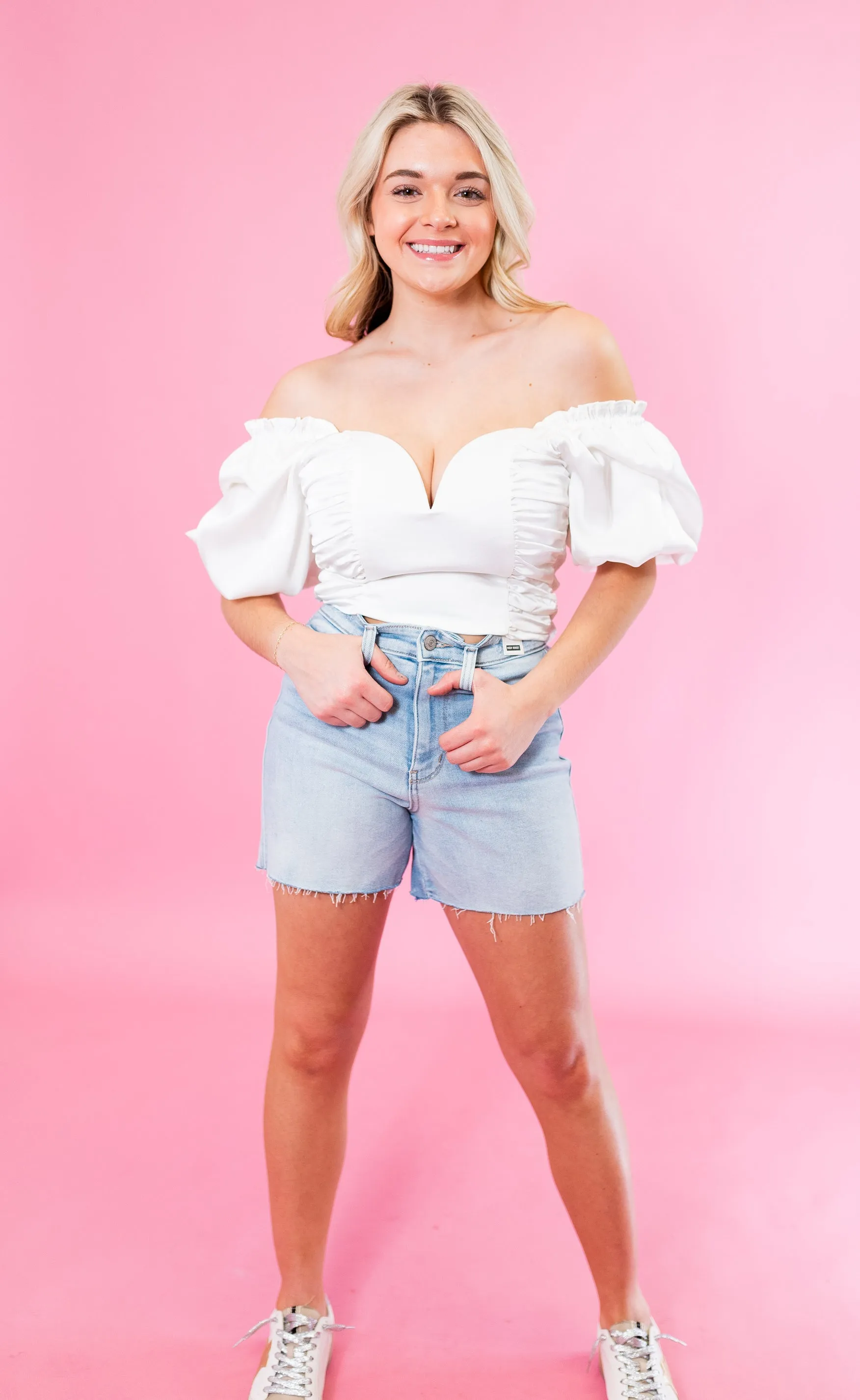 Judy Blue: HW Shorts with Destroy Back