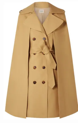 KHAITE DONNA CAPE-EFFECT COTTON-TWILL TRENCH COAT