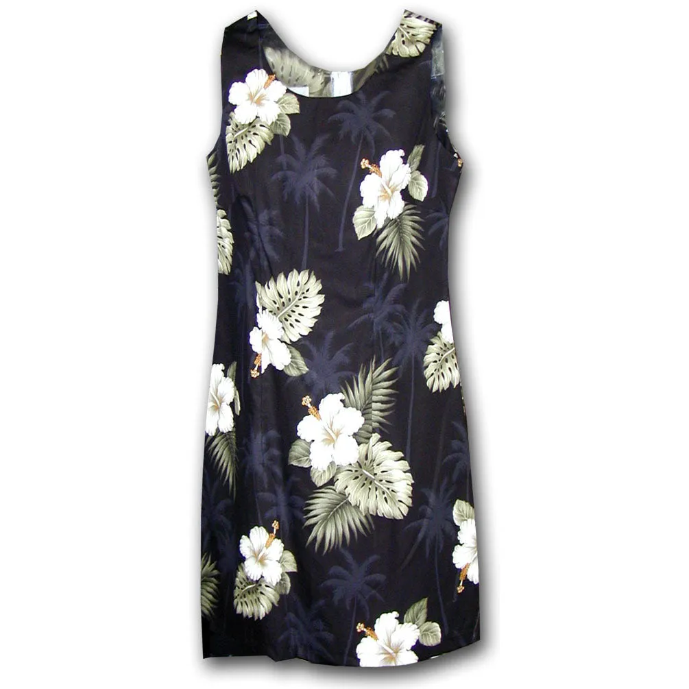 Kilauea Black Short Tank Dress