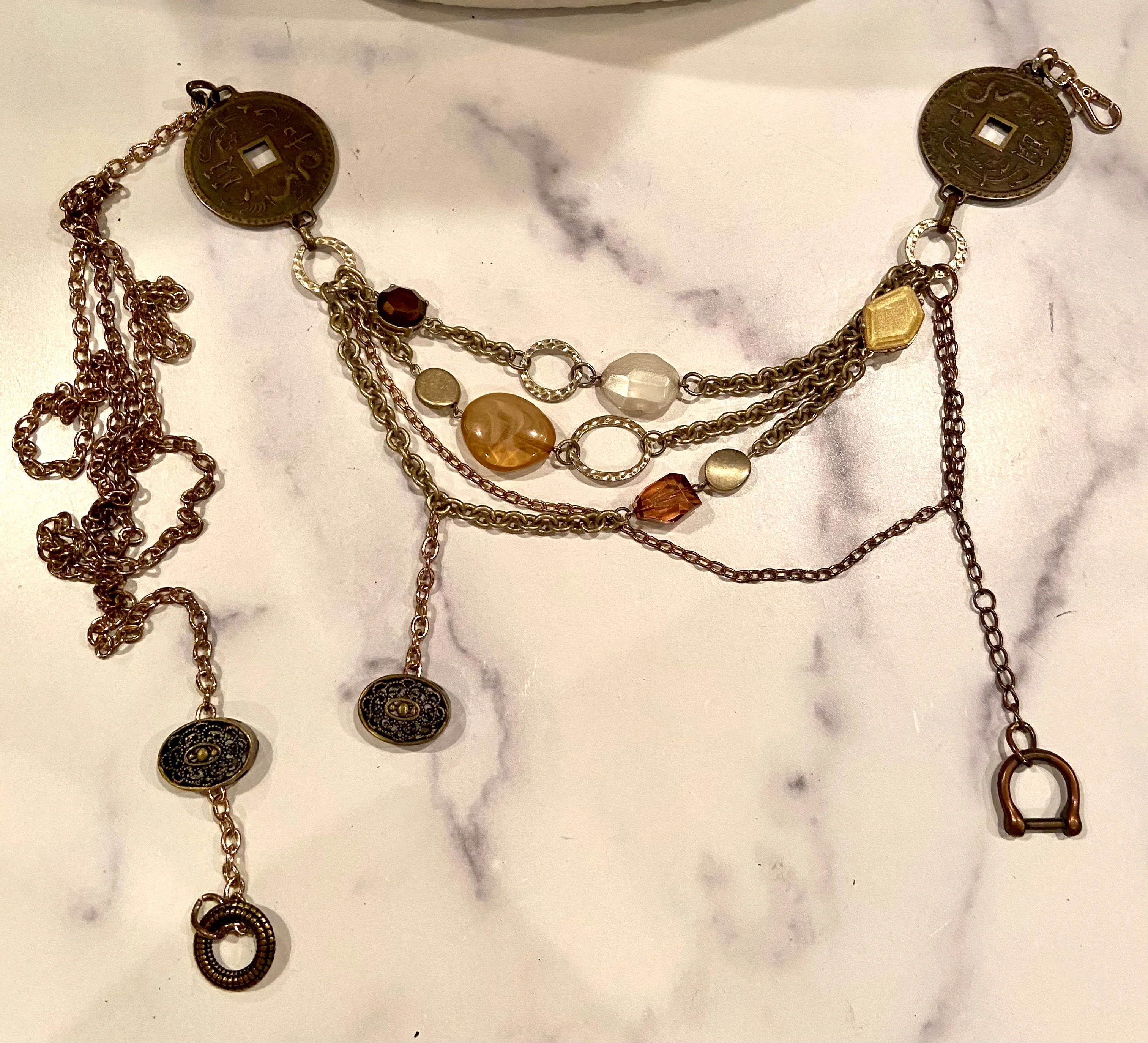 Layers & beads belt