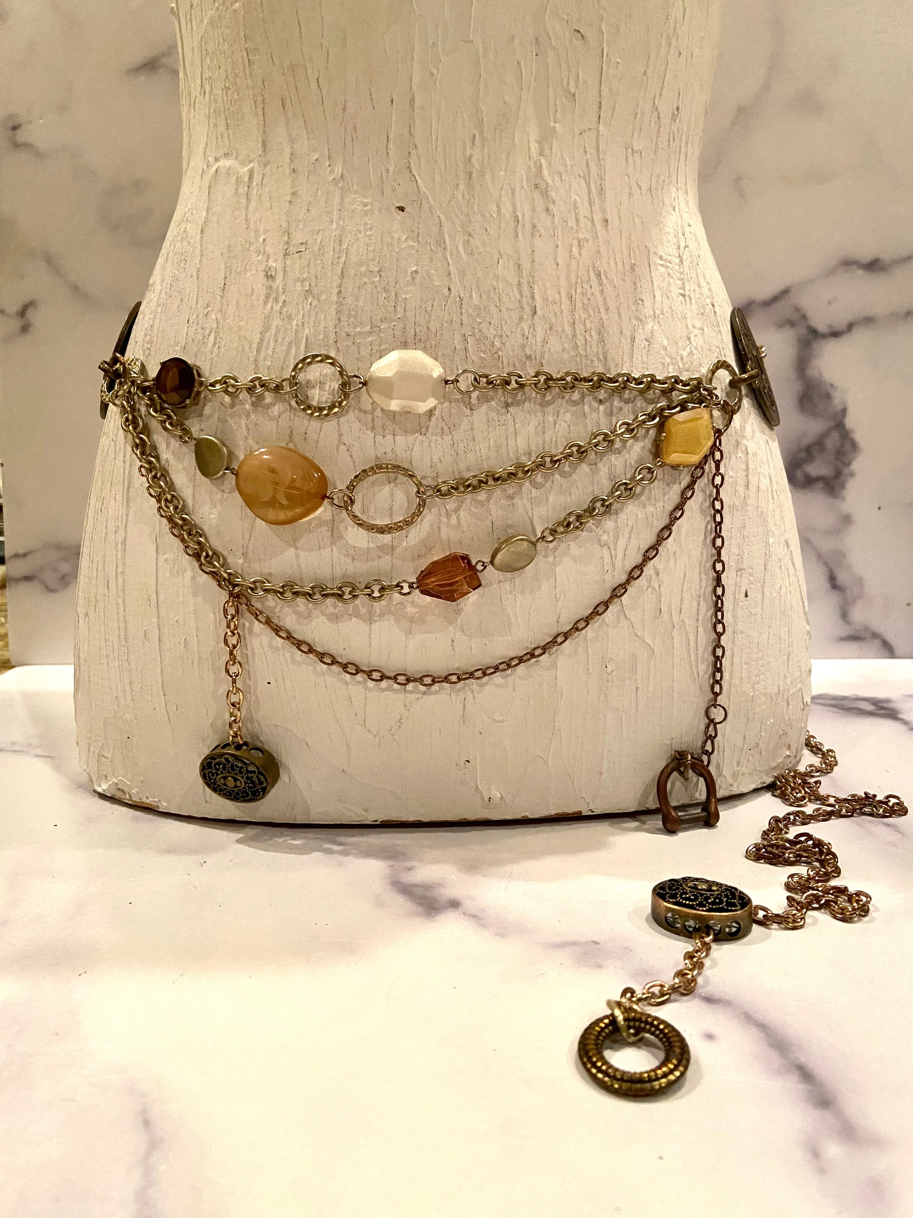 Layers & beads belt
