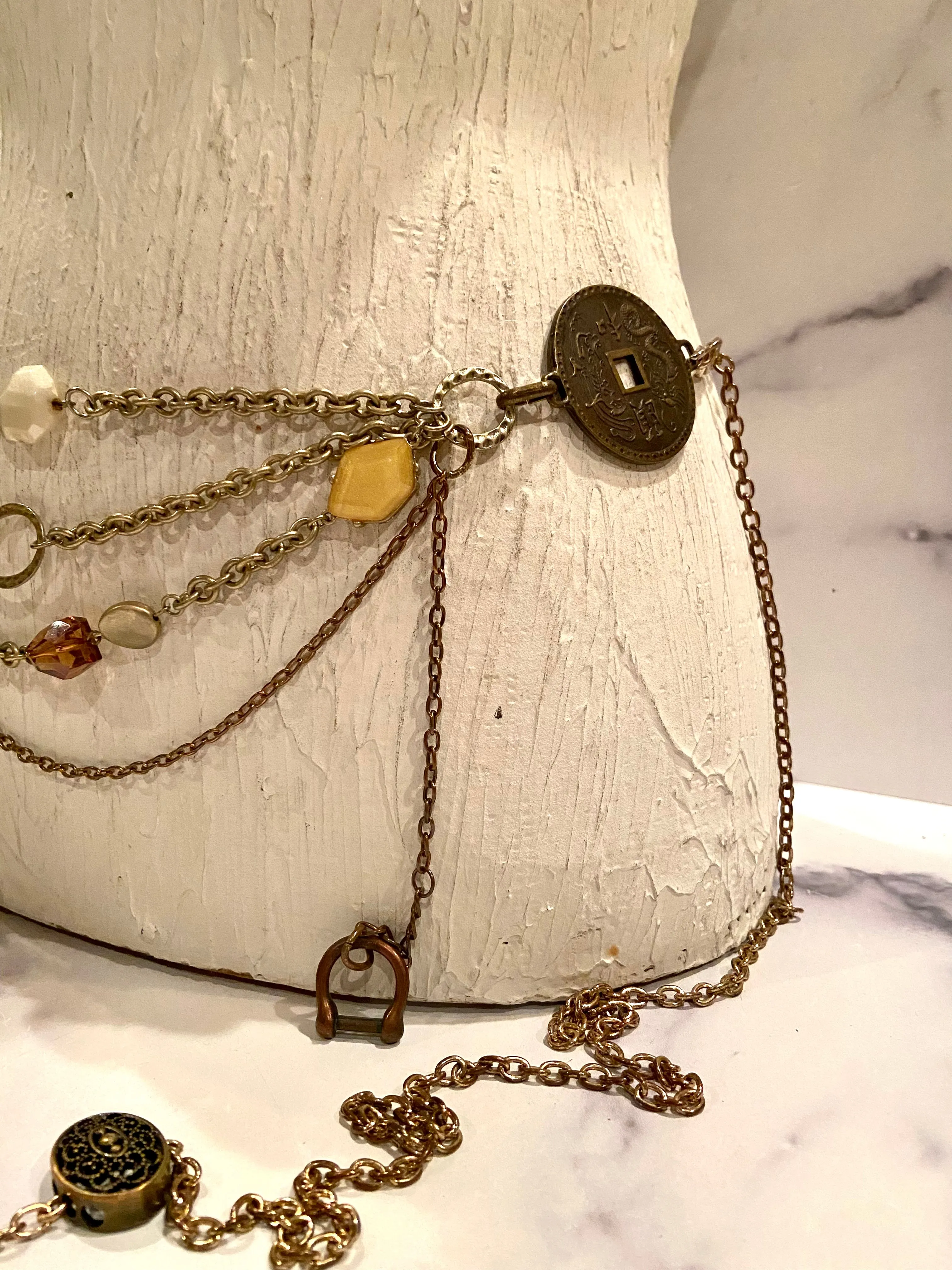 Layers & beads belt