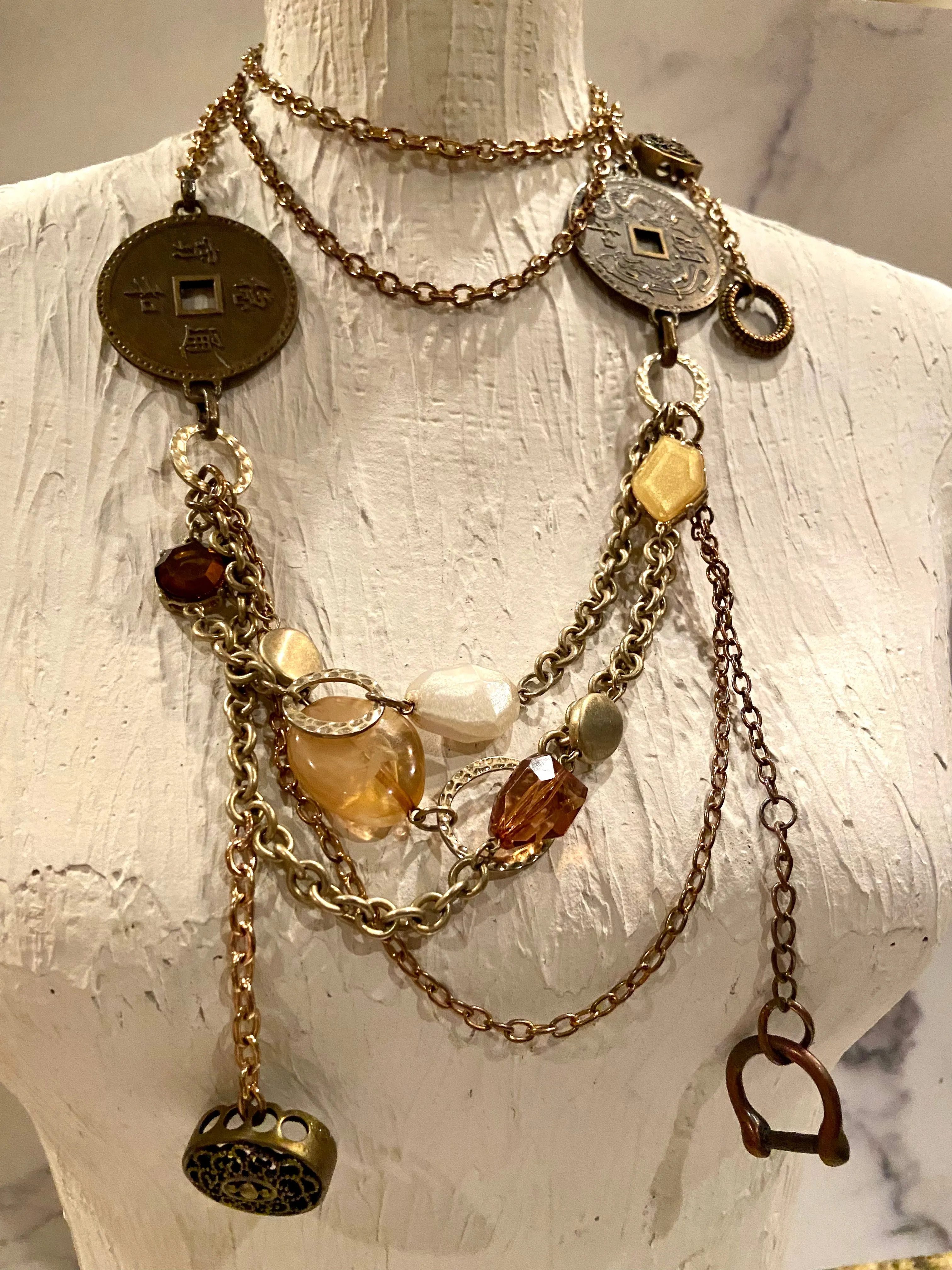 Layers & beads belt