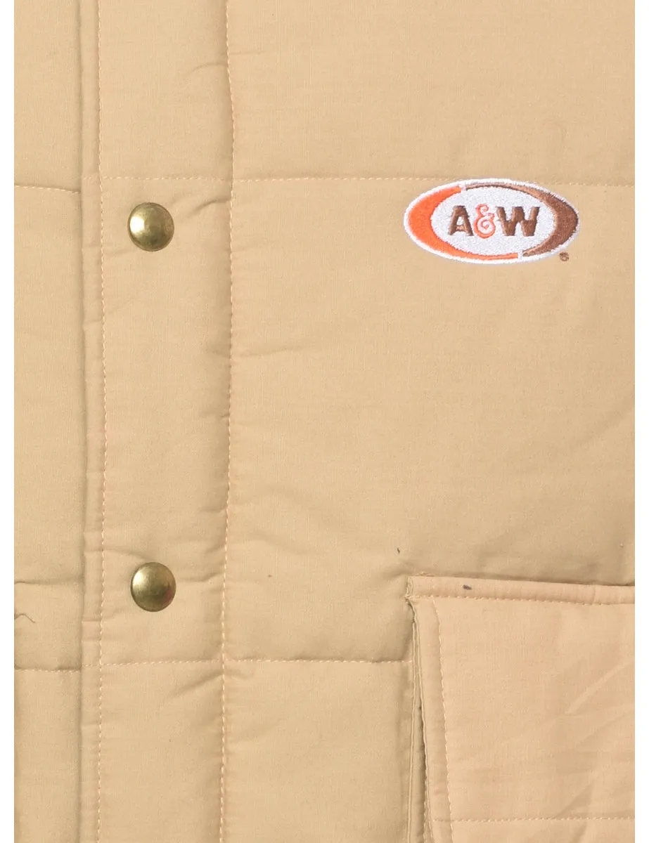 Light Brown Puffer Vest - XL
