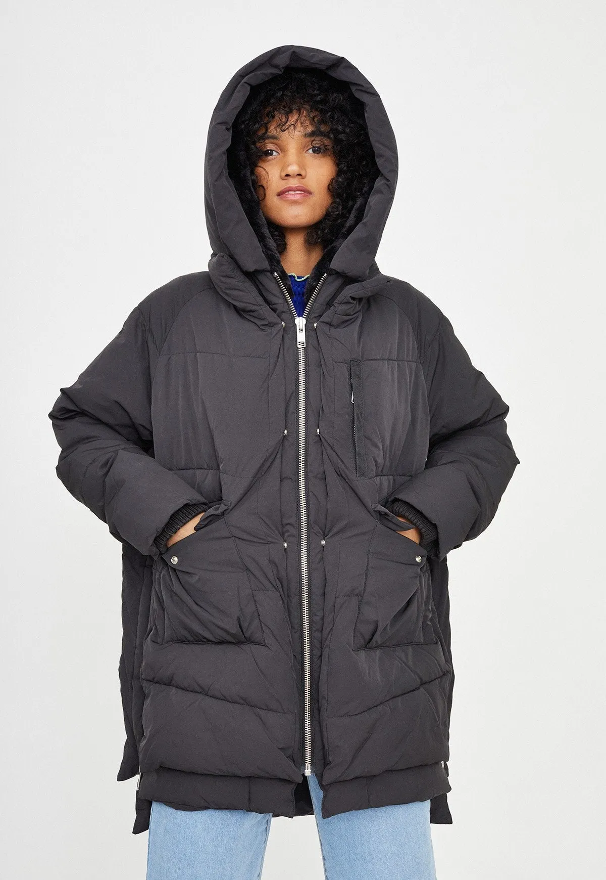 Lyndon Faux Down Jacket Black
