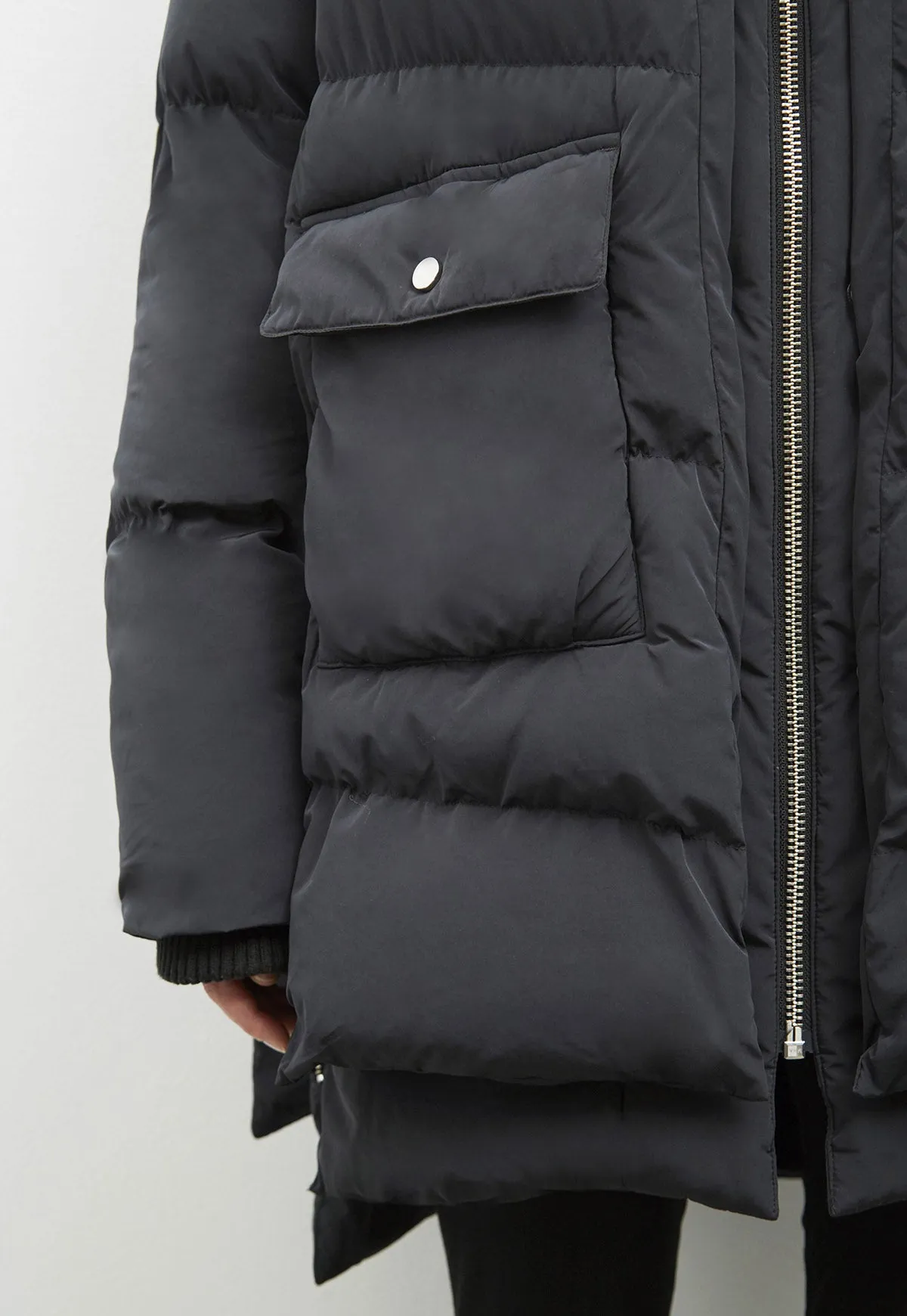 Lyndon Faux Down Jacket Black