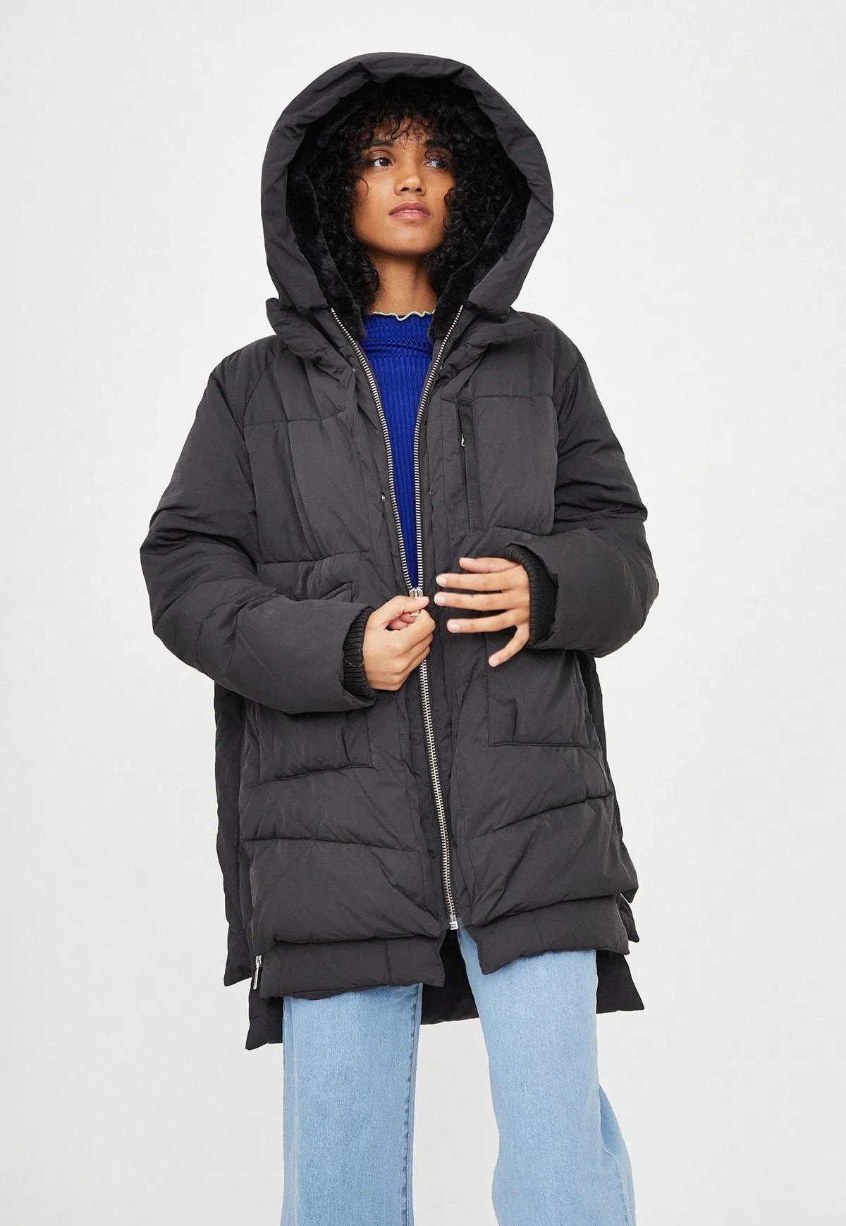 Lyndon Faux Down Jacket Black